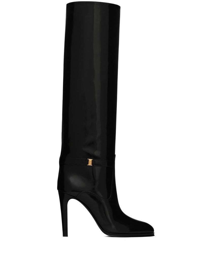Black Diane 110 Patent Leather Boots