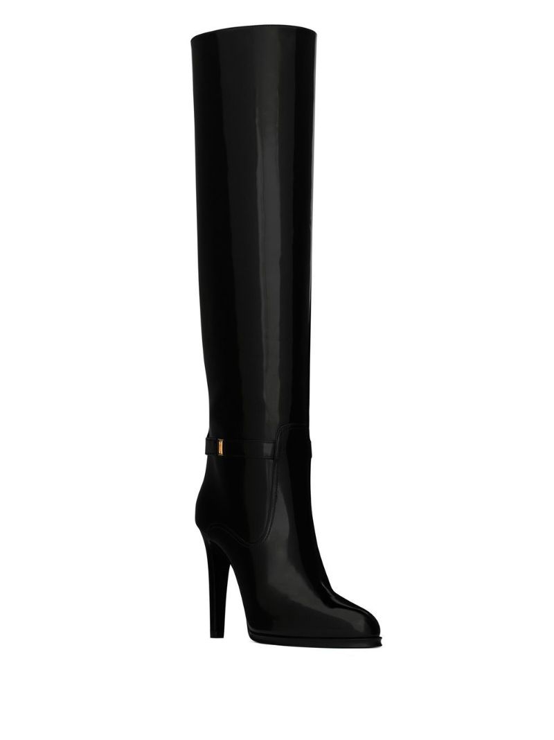 Black Diane 110 Patent Leather Boots