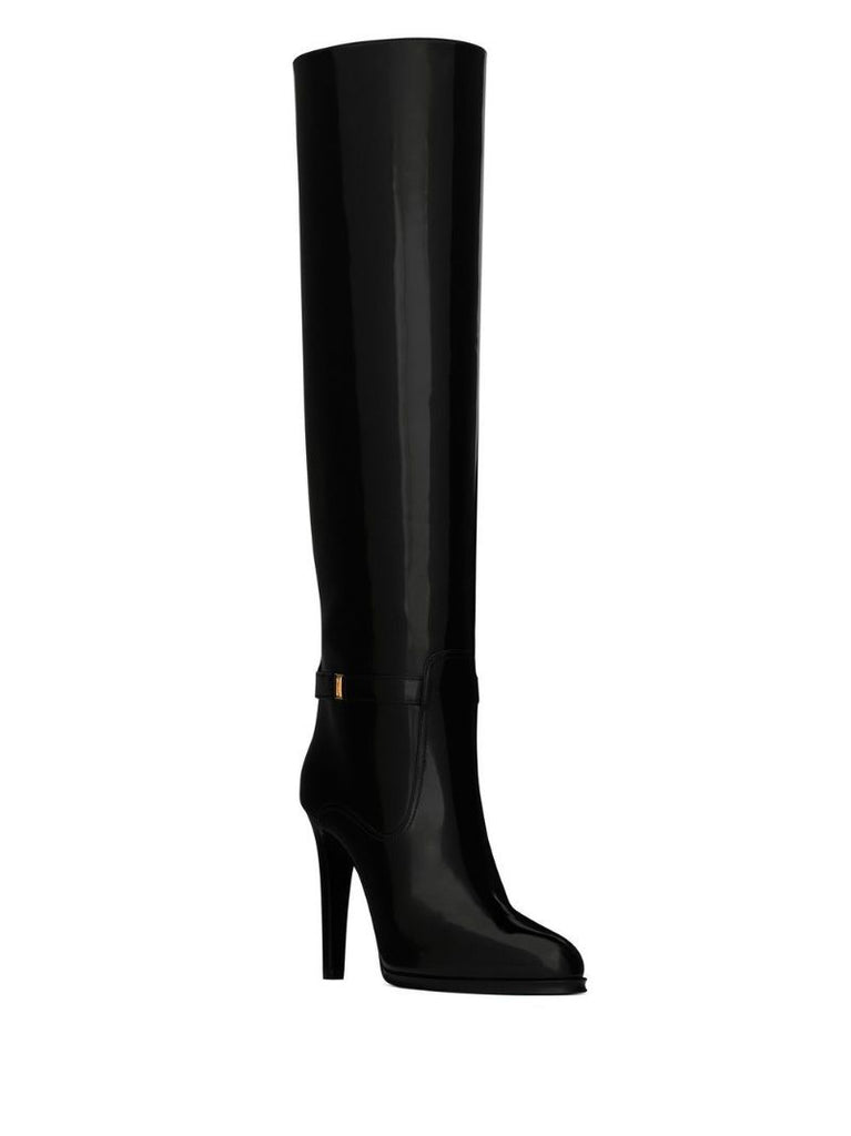 Black Diane 110 Patent Leather Boots