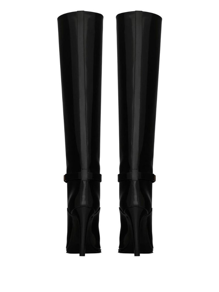Black Diane 110 Patent Leather Boots