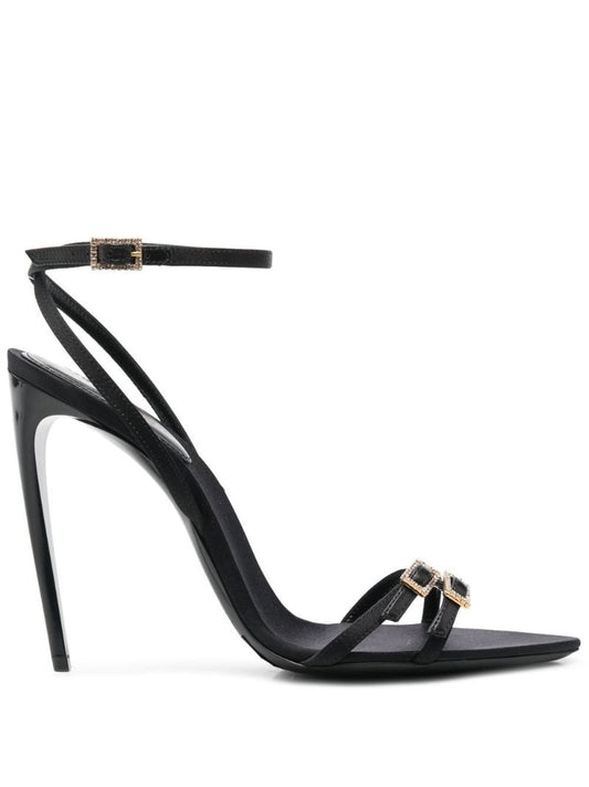 Black New Nuit 100 Leather Sandals