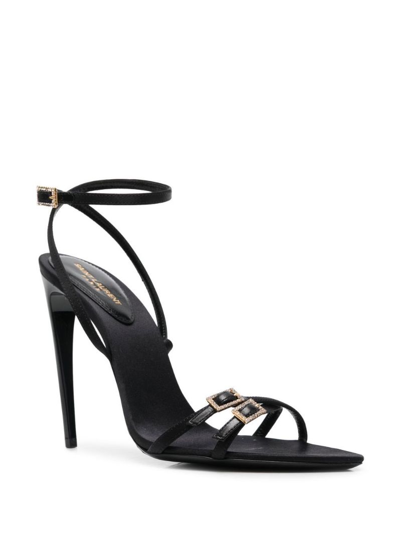 Black New Nuit 100 Leather Sandals