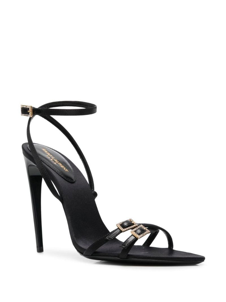 Black New Nuit 100 Leather Sandals