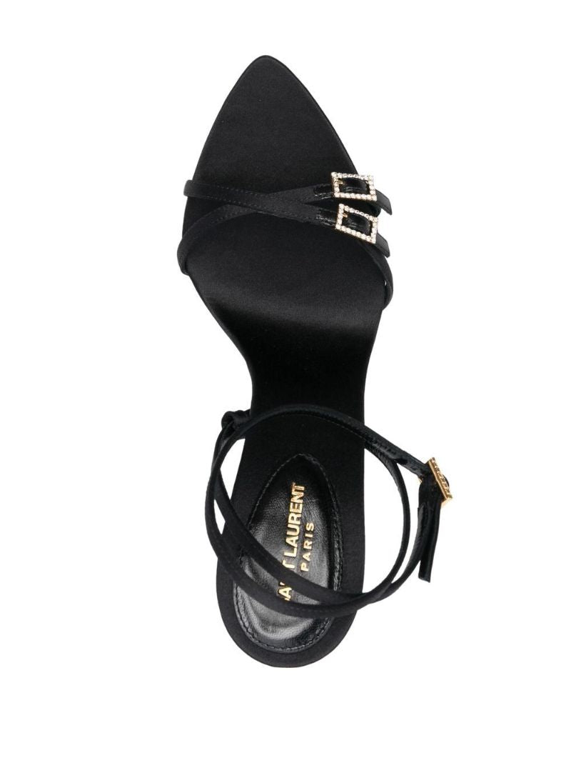 Black New Nuit 100 Leather Sandals