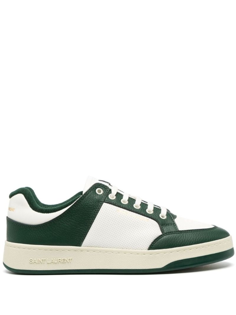 Green Sl/61 Leather Sneakers