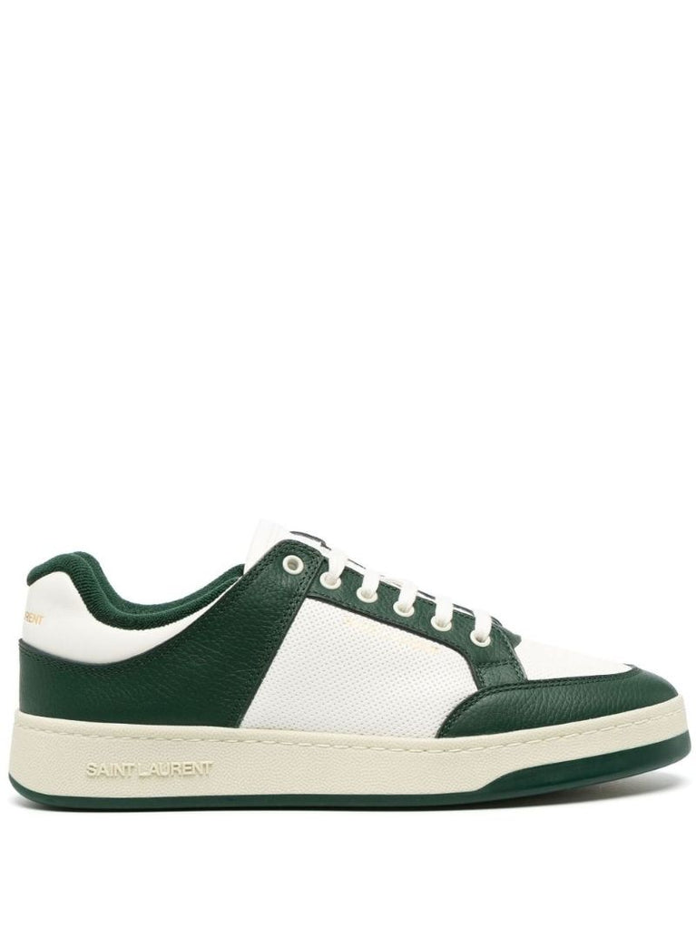 Green Sl/61 Leather Sneakers