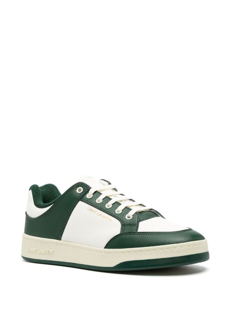 Green Sl/61 Leather Sneakers