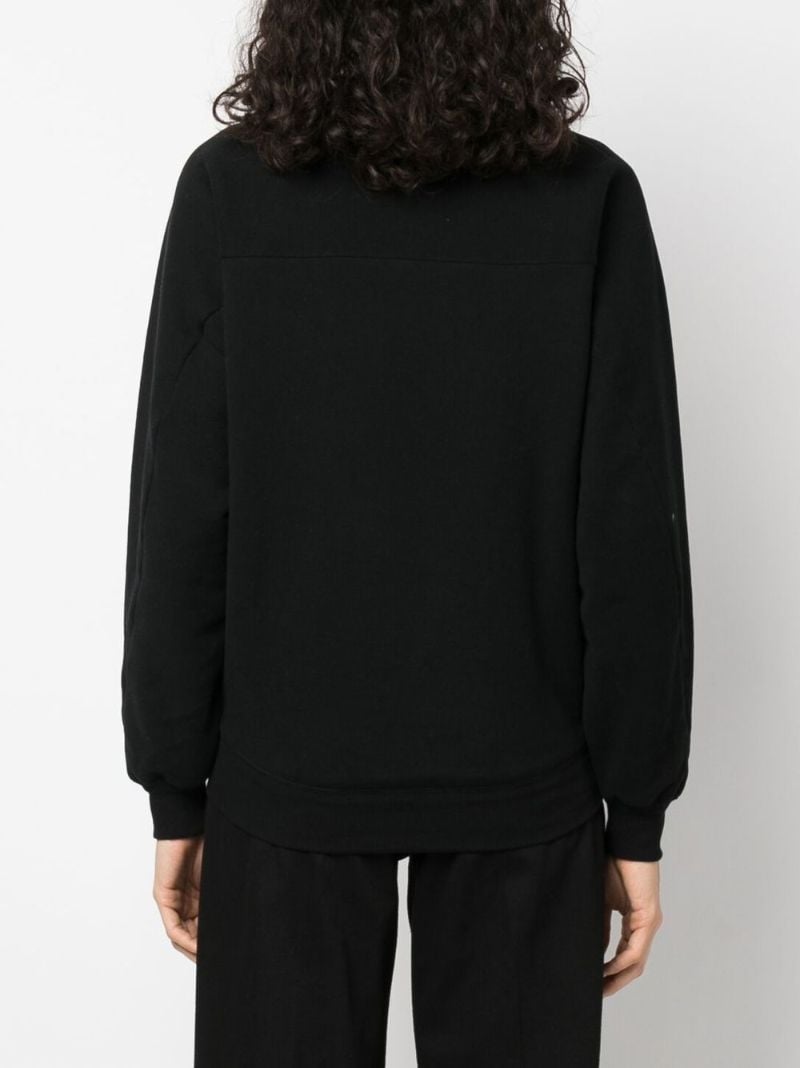 Black Logo-embroidered Sweatshirt