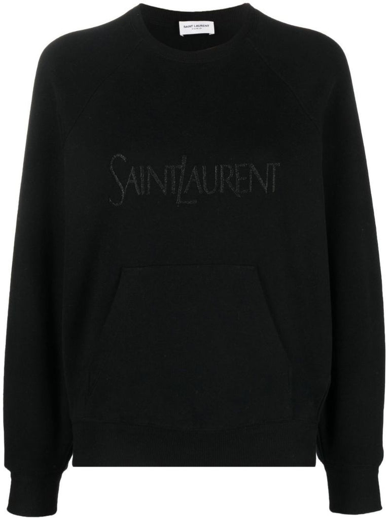 Black Logo-embroidered Sweatshirt