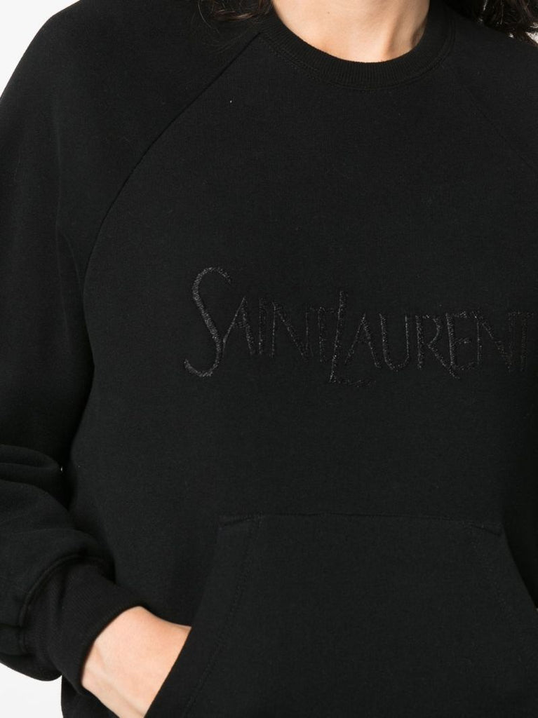Black Logo-embroidered Sweatshirt