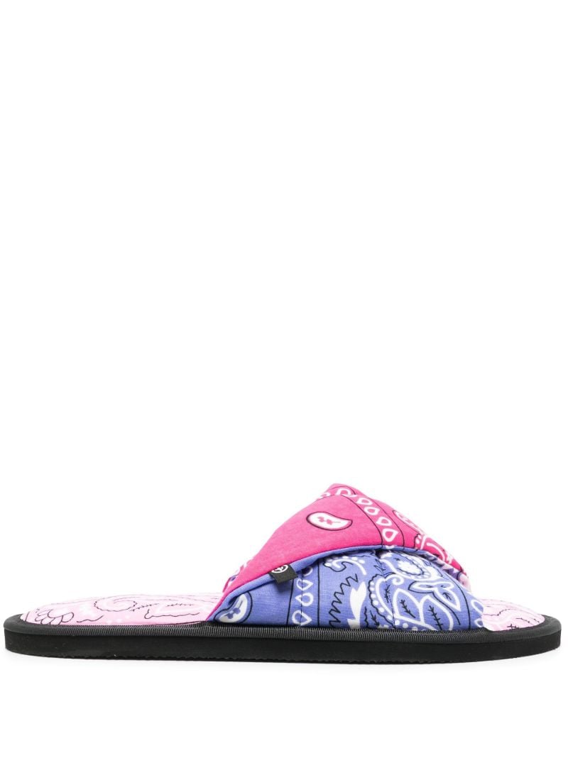 Pink Vegas Bandana Slides