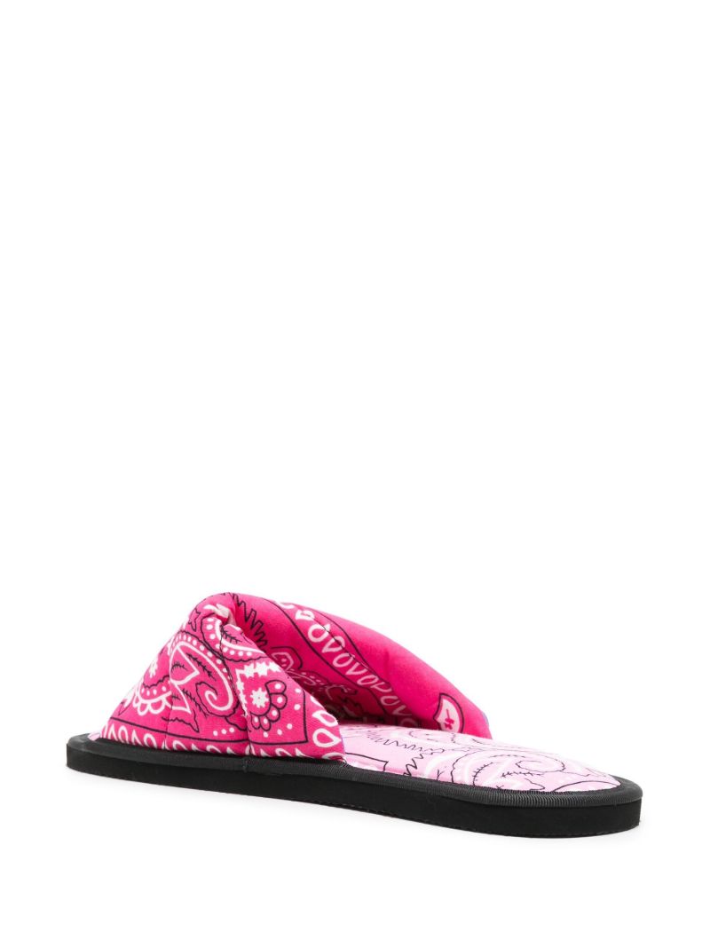 Pink Vegas Bandana Slides