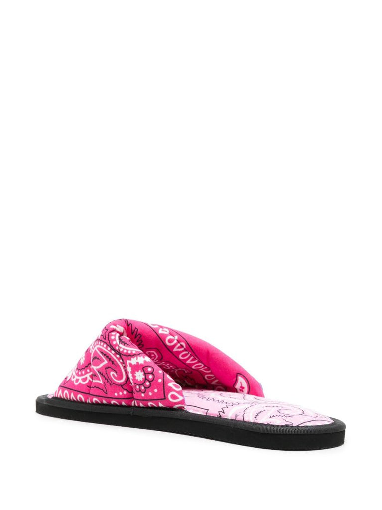 Pink Vegas Bandana Slides
