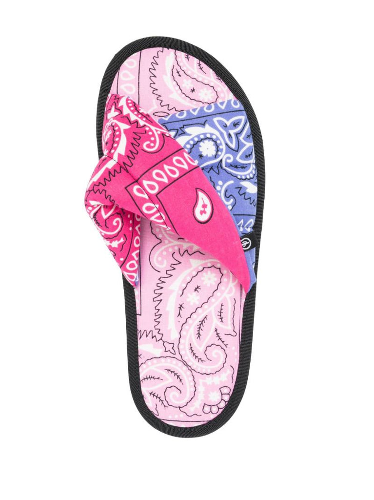 Pink Vegas Bandana Slides