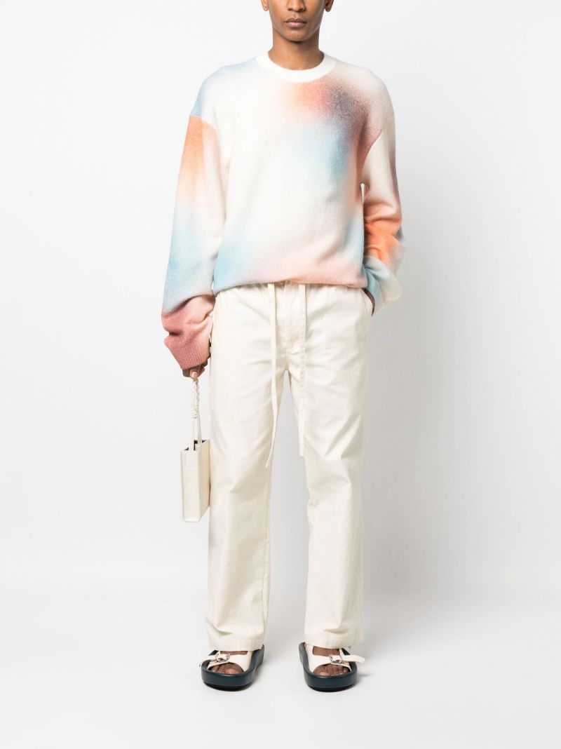White Jetse Tie-dye Print Sweater