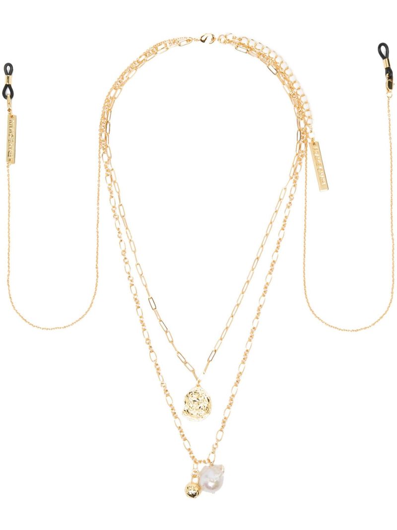 Gold-plated Four Elements Layered Glasses Chain