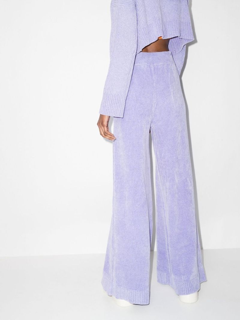 Logo Patch Flared Track Pants