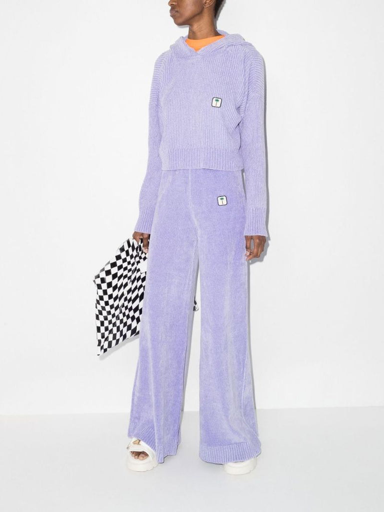 Logo Patch Flared Track Pants