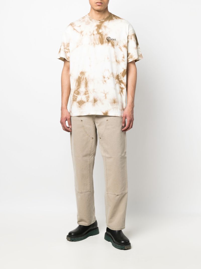 Brown Global Tie-dye Organic Cotton T-shirt