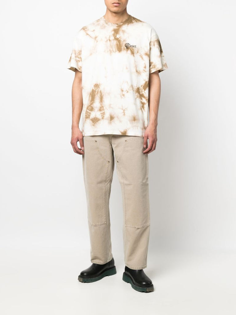 Brown Global Tie-dye Organic Cotton T-shirt