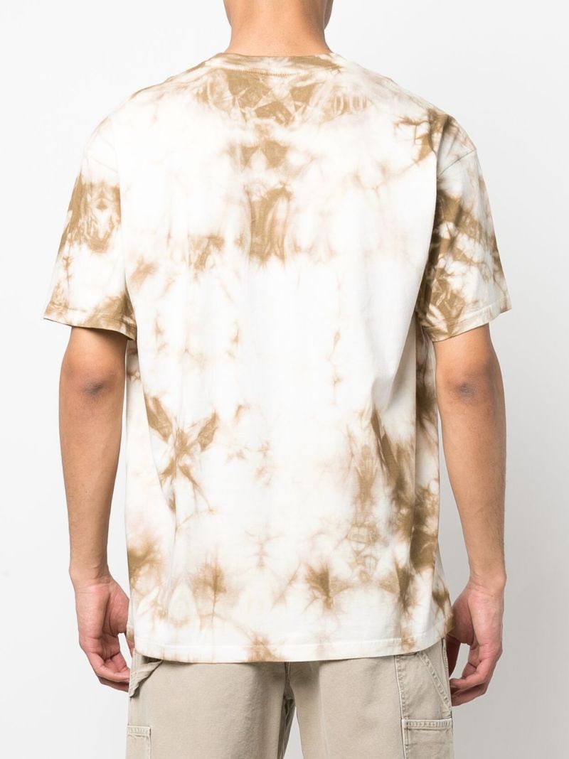 Brown Global Tie-dye Organic Cotton T-shirt