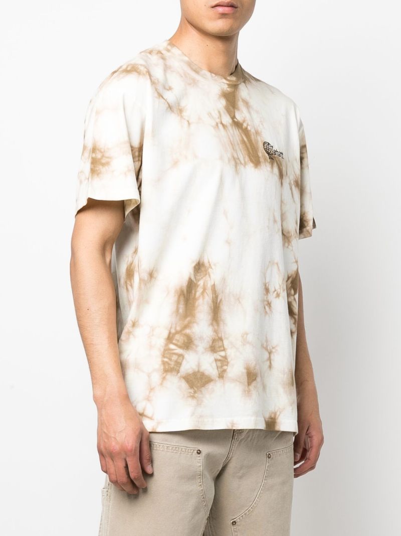Brown Global Tie-dye Organic Cotton T-shirt