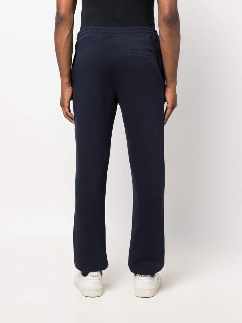 Blue Elijah Logo Print Track Pants