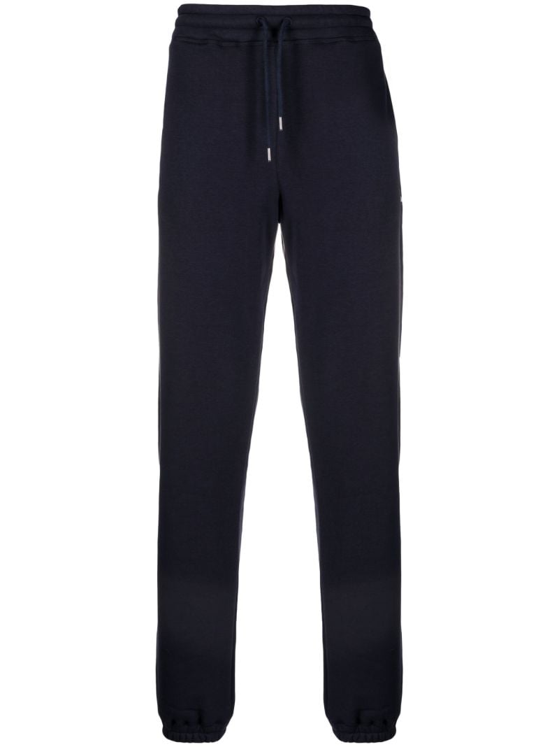 Blue Elijah Logo Print Track Pants