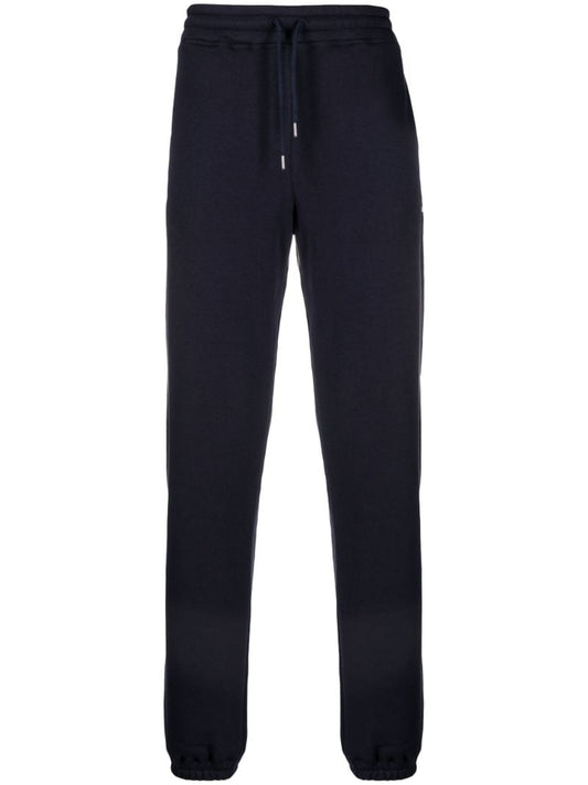 Blue Elijah Logo Print Track Pants