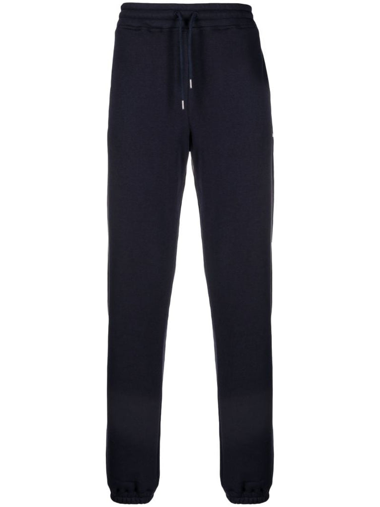 Blue Elijah Logo Print Track Pants