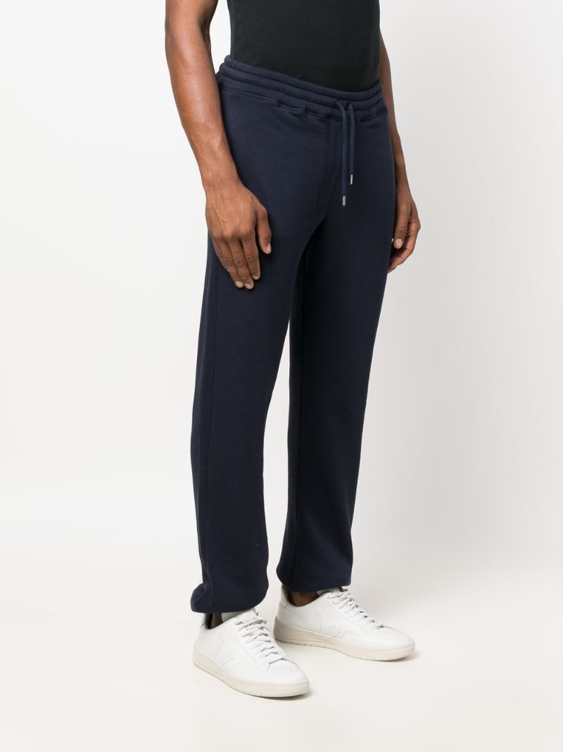 Blue Elijah Logo Print Track Pants