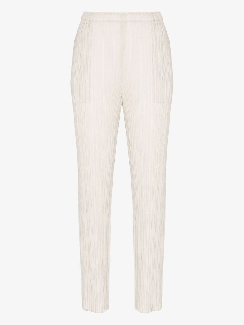New Colorful Basics 2 Straight Leg PlissÃ_x0083_Â© Trousers