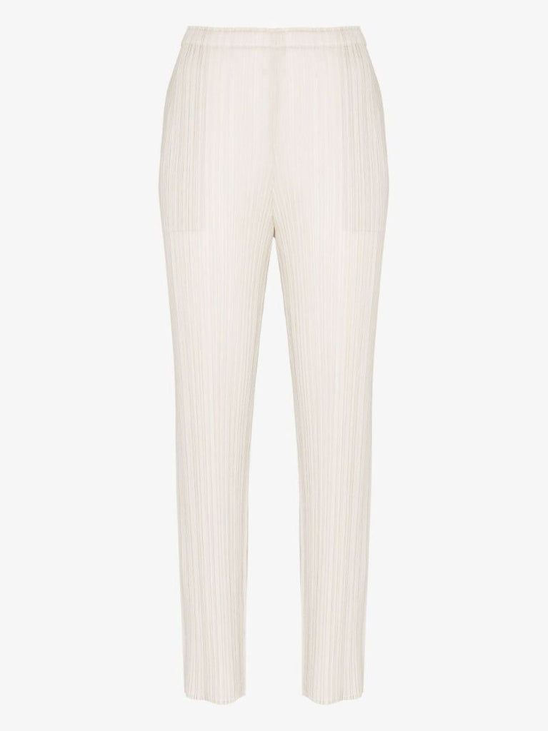 New Colorful Basics 2 Straight Leg PlissÃ_x0083_Â© Trousers