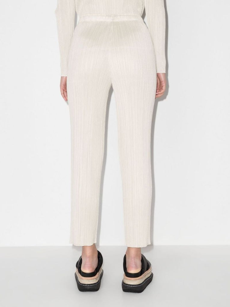 New Colorful Basics 2 Straight Leg PlissÃ_x0083_Â© Trousers