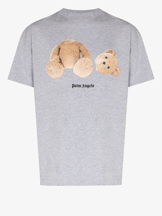 Bear Print Cotton T-shirt