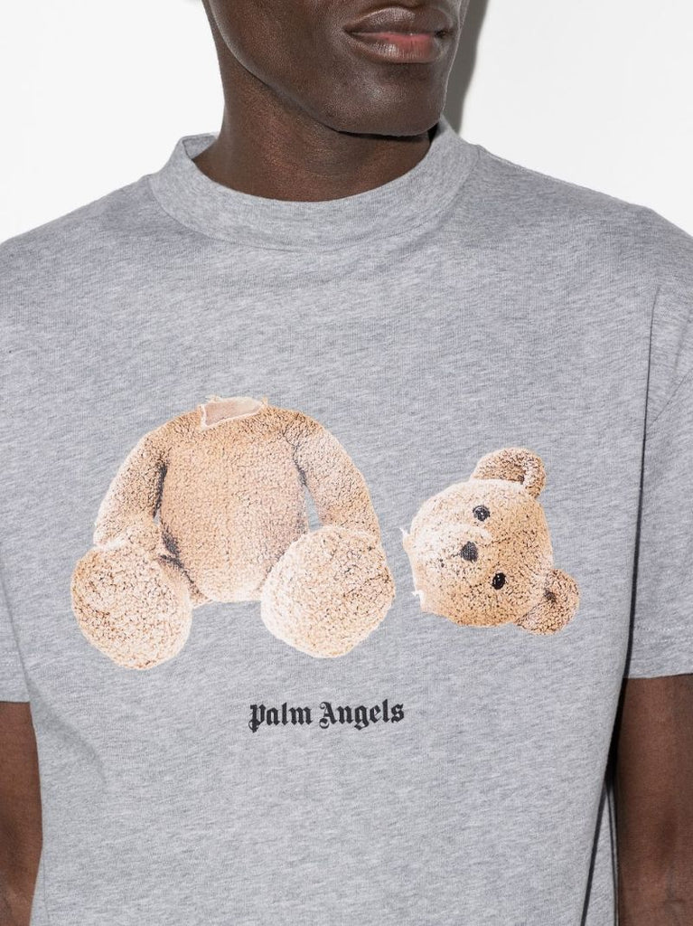 Bear Print Cotton T-shirt