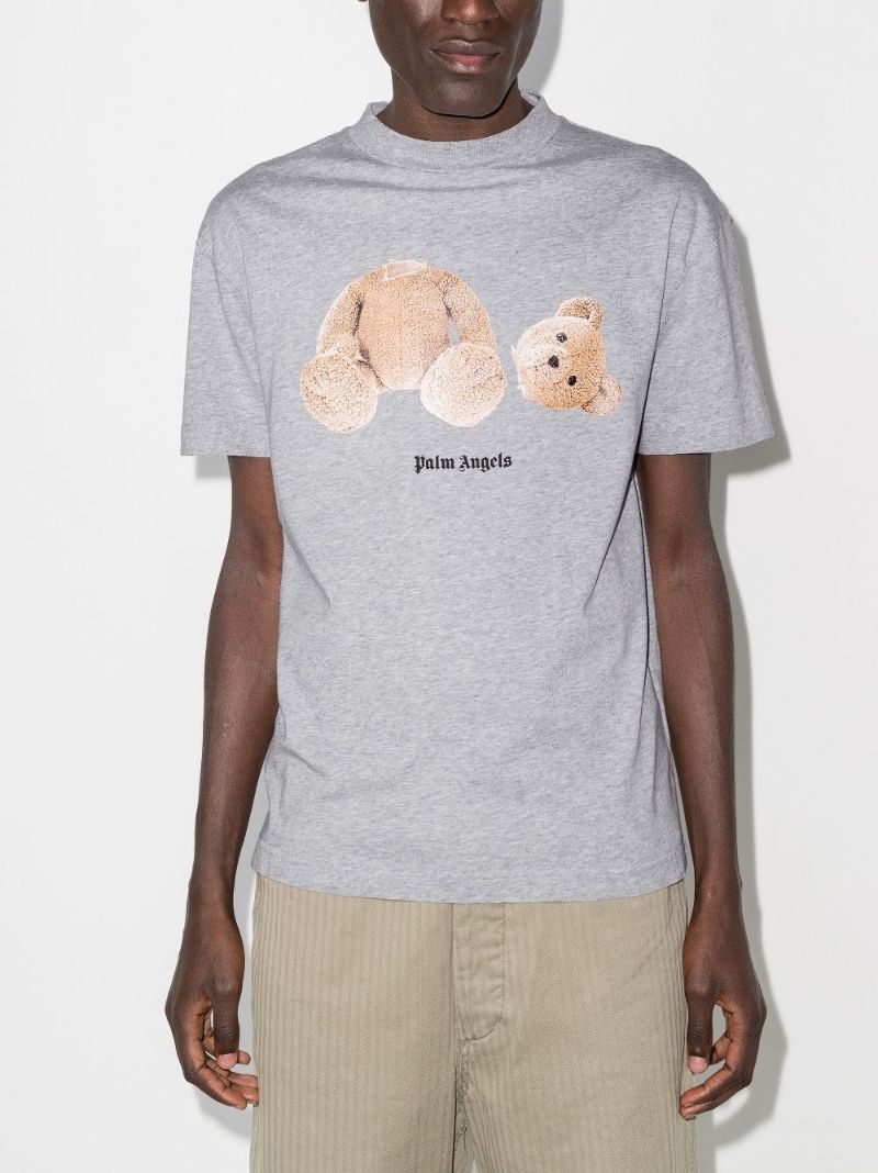 Bear Print Cotton T-shirt