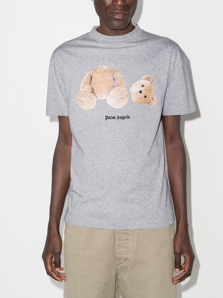 Bear Print Cotton T-shirt