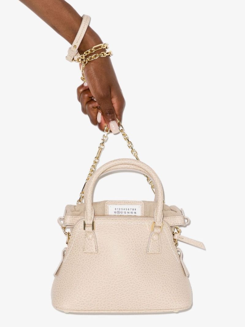 Neutral 5ac Mini Leather Tote Bag