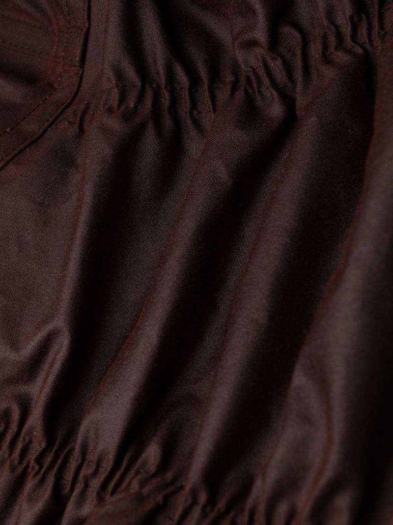 Red Waxec Cotton Corset Bodysuit