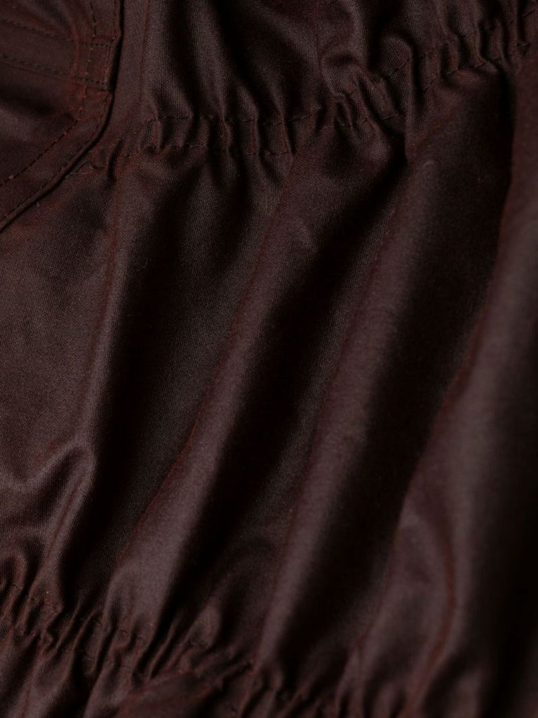 Red Waxec Cotton Corset Bodysuit