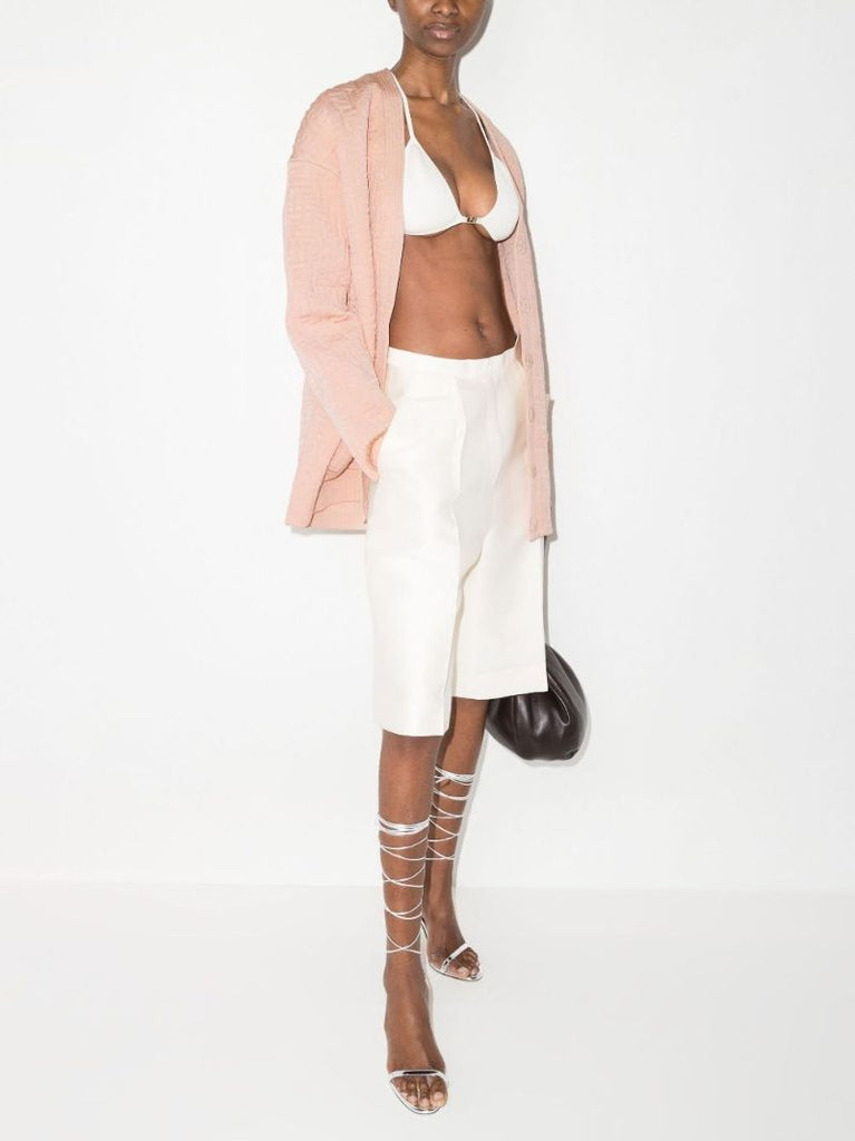 Monogram Embossed Knitted Cardigan
