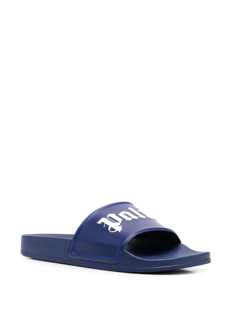 Blue Logo Rubber Slides
