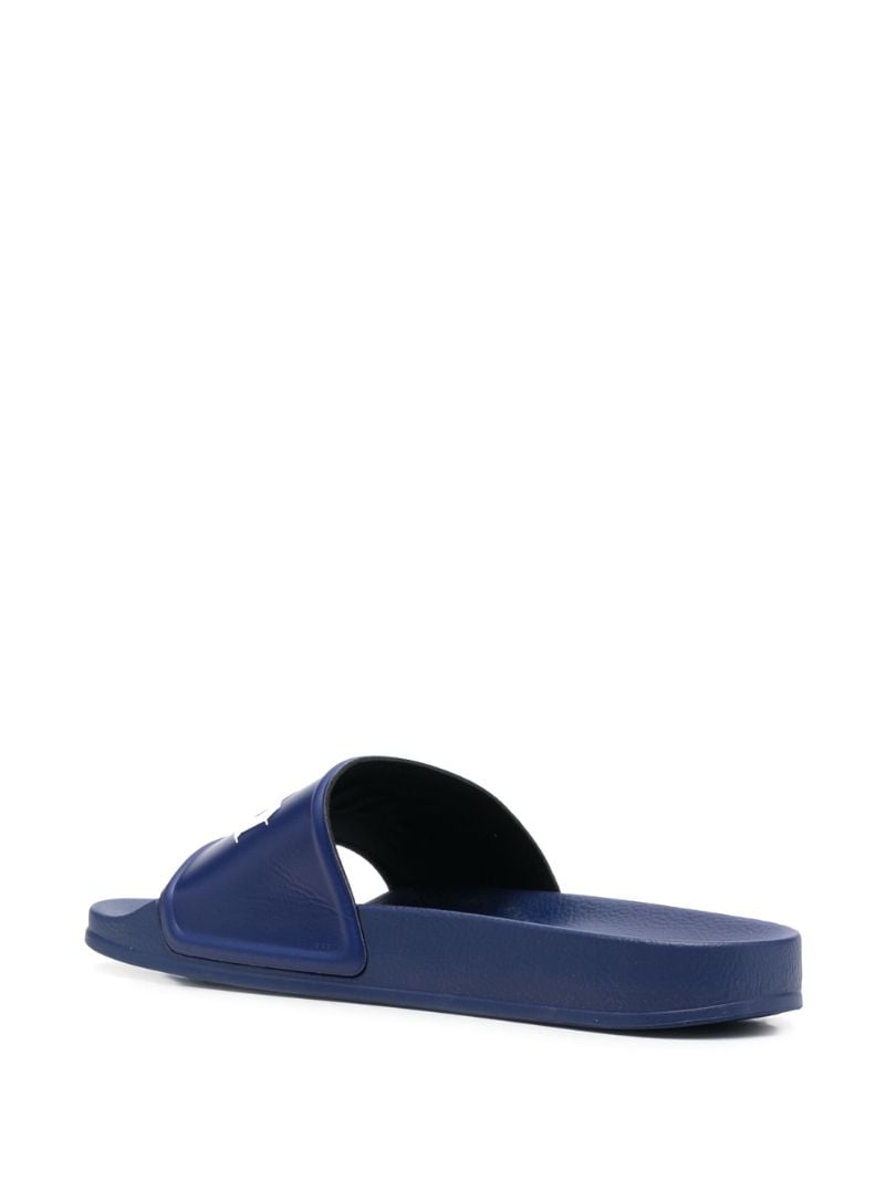 Blue Logo Rubber Slides