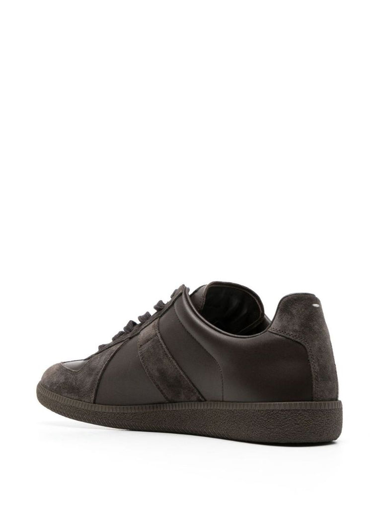 Brown Replica Leather Sneakers
