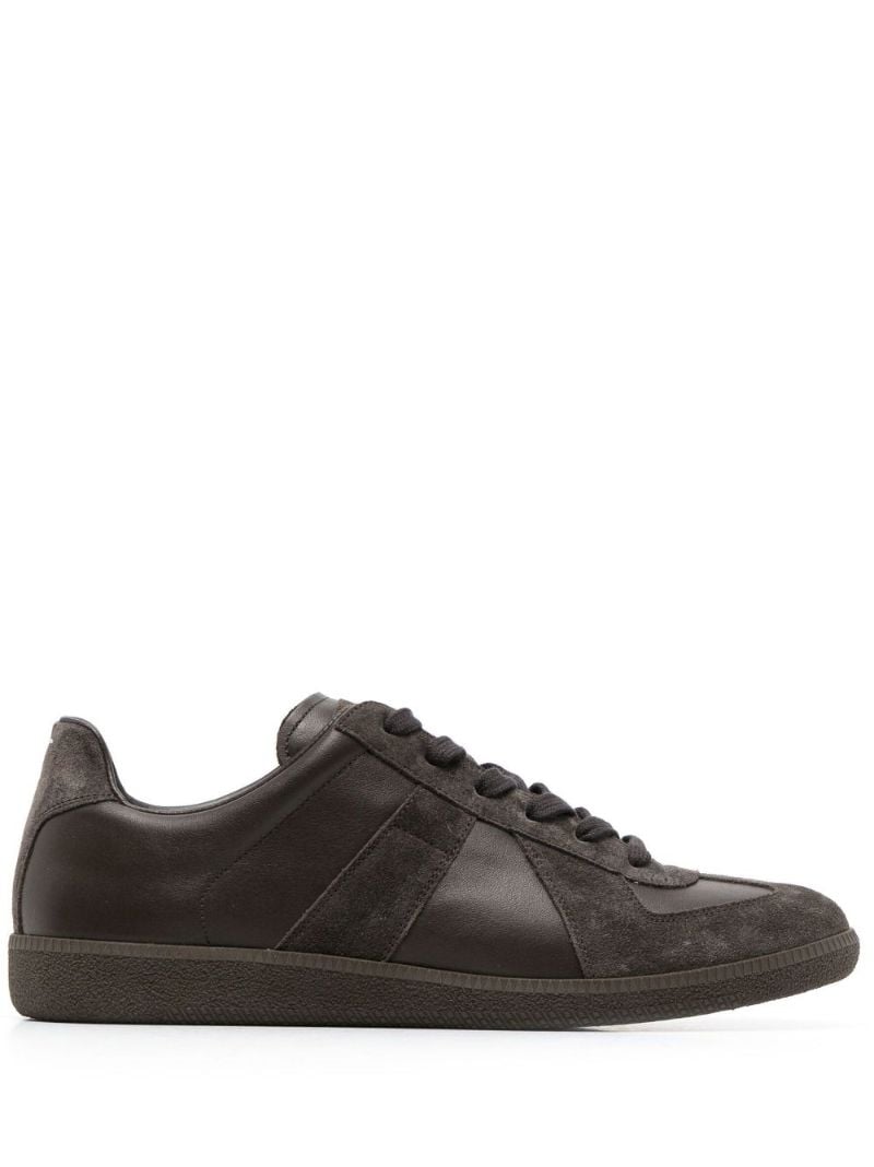 Brown Replica Leather Sneakers