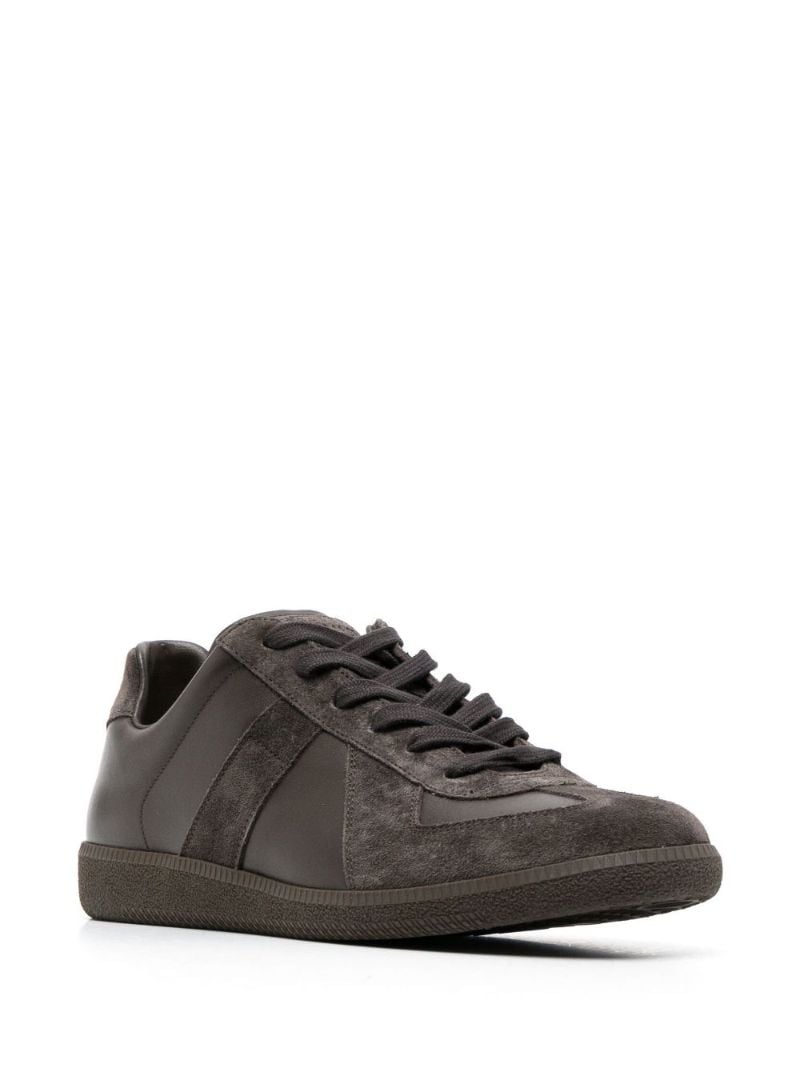 Brown Replica Leather Sneakers