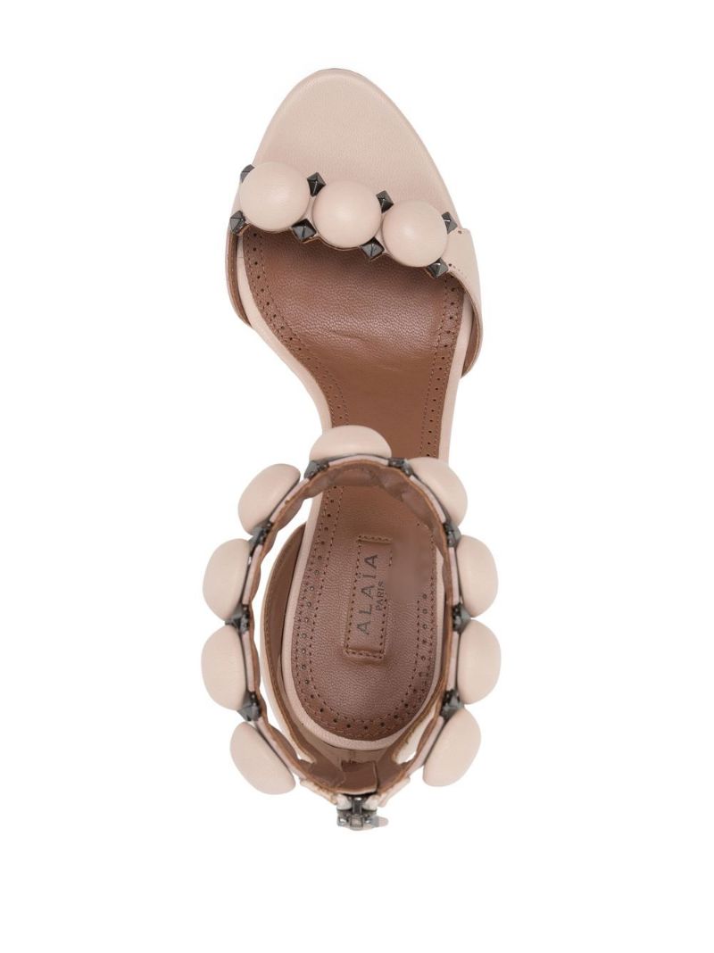 Grey La Bombe 90 Leather Sandals