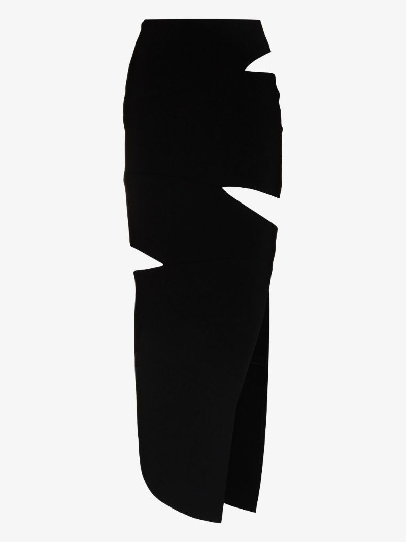 Cutout Midi Skirt
