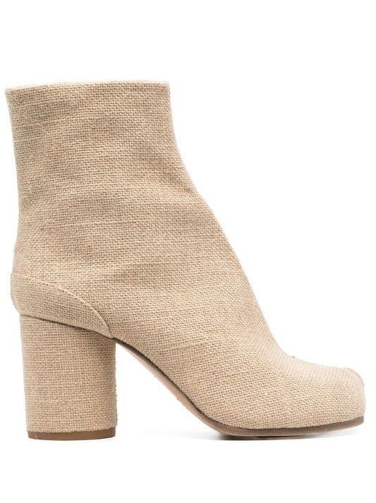 Neutral Tabi 80 Raffia Ankle Boots
